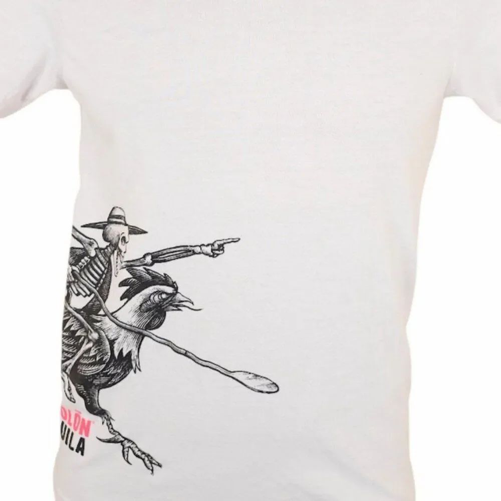 Espolon Tequila T Shirt Mens Size XS White Rooster Mexican Liquor